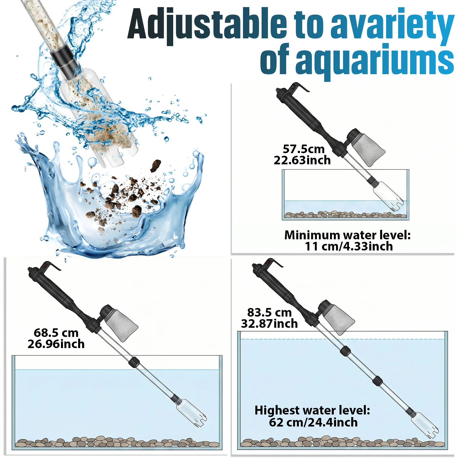 Limpiador de Grava para Acuari - Planted Aquarium Cleaning reseña y precio