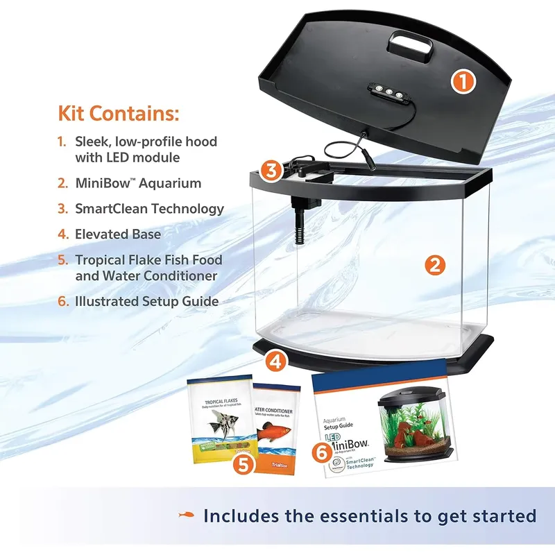 Acuario de vidrio acrílico per - Planted Aquarium Materials reseña y precio